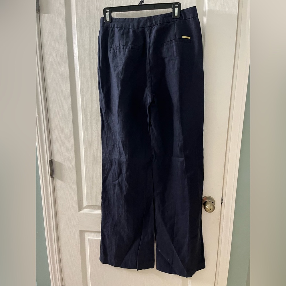 Michael Kors Women’s Navy Blue 100% Linen dress pants